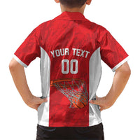 Tunisia Basketball Custom Hawaiian Shirt Go Champions Eagles of Carthage - Wonder Print Shop