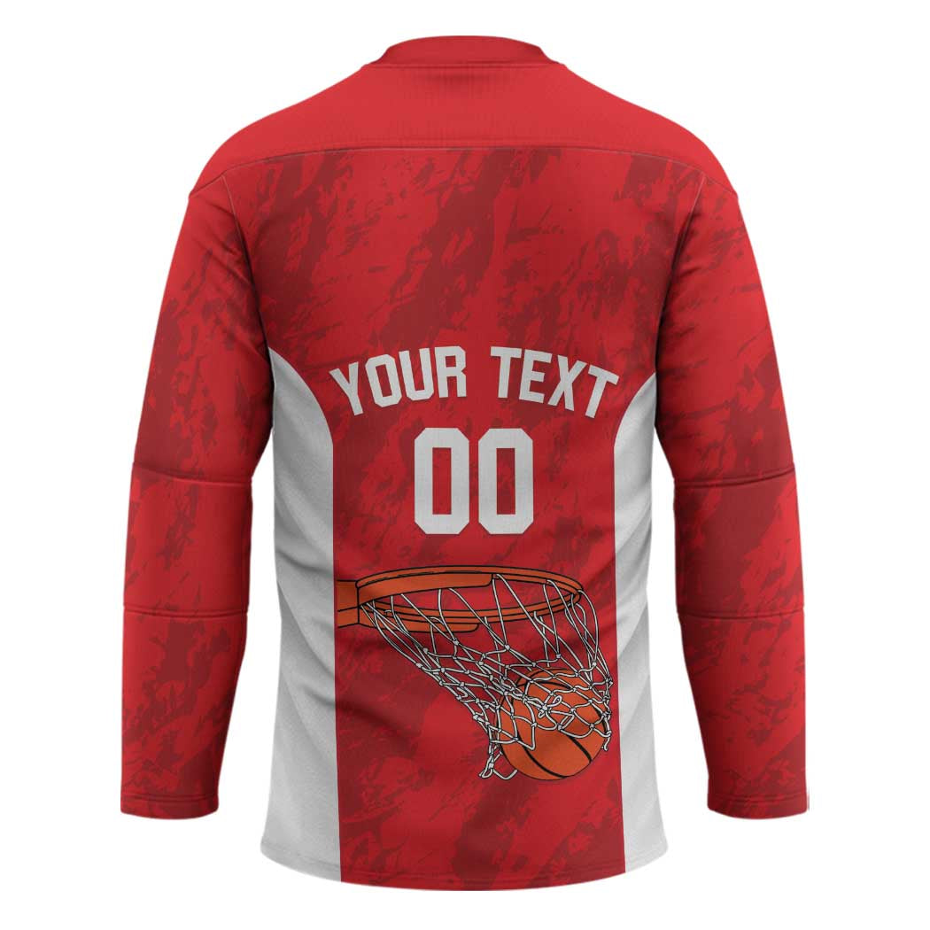 Tunisia Basketball Custom Hockey Jersey Go Champions Eagles of Carthage - Wonder Print Shop