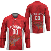 Tunisia Basketball Custom Hockey Jersey Go Champions Eagles of Carthage - Wonder Print Shop
