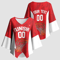Tunisia Basketball Custom Kimono Sleeve Blouse Go Champions Eagles of Carthage - Wonder Print Shop