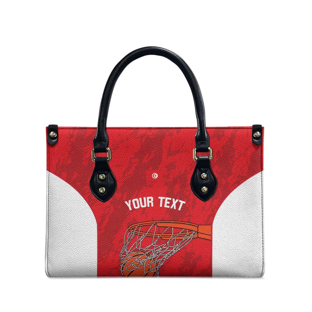 Tunisia Basketball Custom Leather Bag Go Champions Eagles of Carthage - Wonder Print Shop