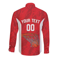 Tunisia Basketball Custom Long Sleeve Button Shirt Go Champions Eagles of Carthage - Wonder Print Shop