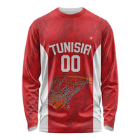 Tunisia Basketball Custom Long Sleeve Shirt Go Champions Eagles of Carthage - Wonder Print Shop