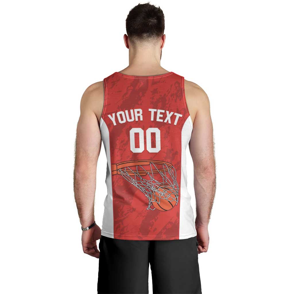 Tunisia Basketball Custom Men Tank Top Go Champions Eagles of Carthage - Wonder Print Shop