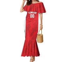 Tunisia Basketball Custom Mermaid Dress Go Champions Eagles of Carthage - Wonder Print Shop