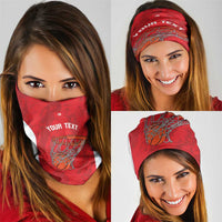 Tunisia Basketball Custom Neck Gaiter Go Champions Eagles of Carthage - Wonder Print Shop