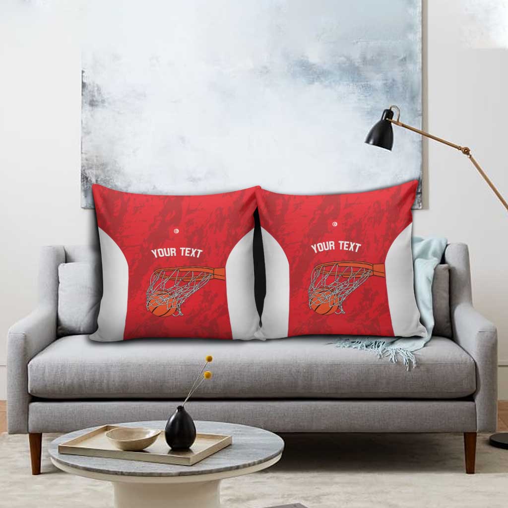 Tunisia Basketball Custom Pillow Cover Go Champions Eagles of Carthage - Wonder Print Shop