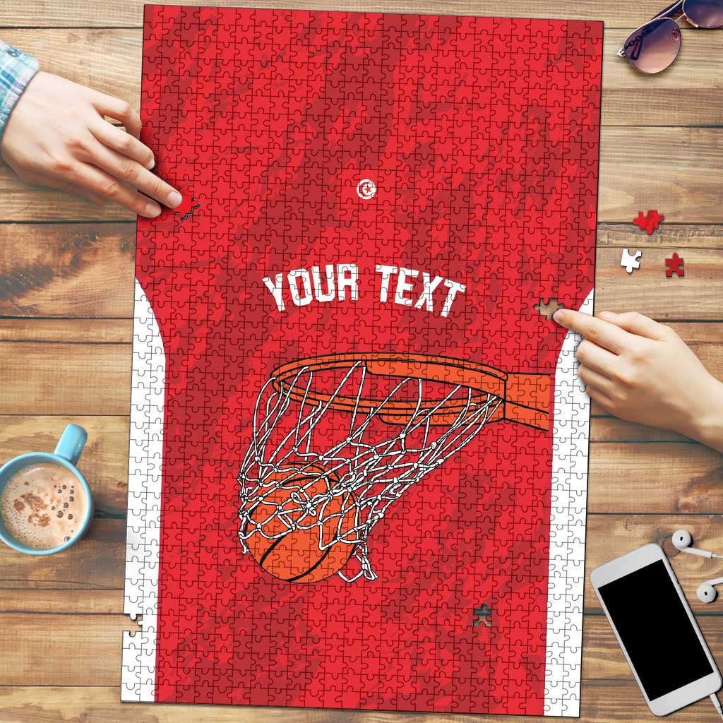 Tunisia Basketball Custom Puzzle Go Champions Eagles of Carthage - Wonder Print Shop