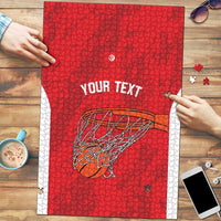 Tunisia Basketball Custom Puzzle Go Champions Eagles of Carthage - Wonder Print Shop