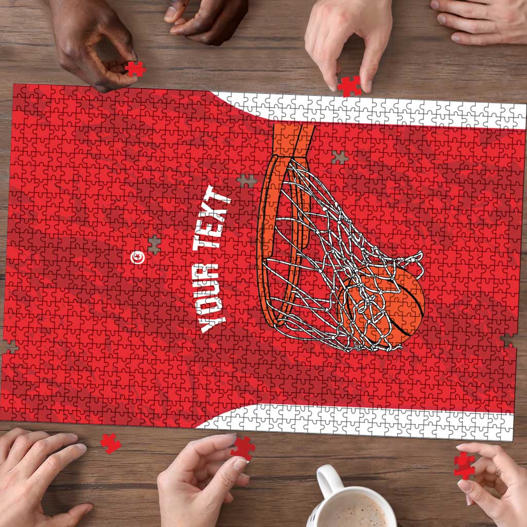 Tunisia Basketball Custom Puzzle Go Champions Eagles of Carthage - Wonder Print Shop