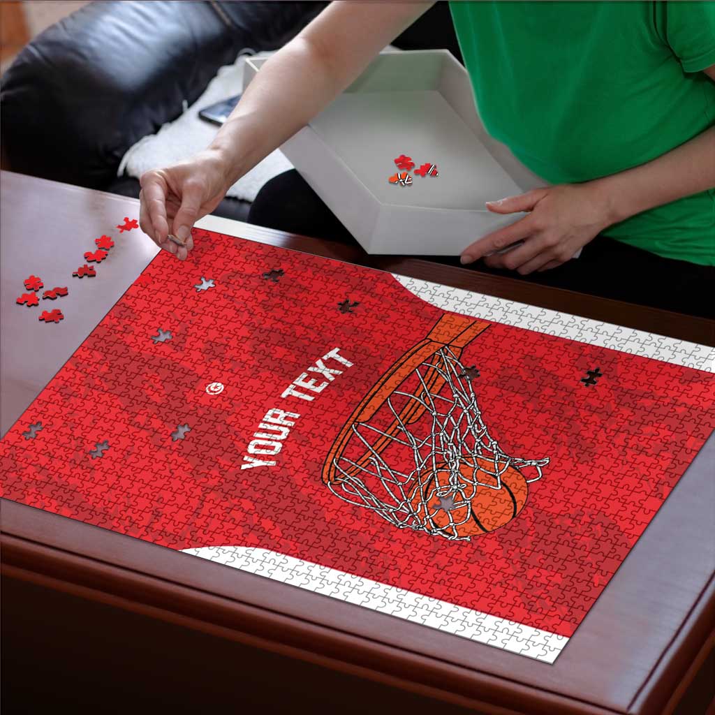Tunisia Basketball Custom Puzzle Go Champions Eagles of Carthage - Wonder Print Shop