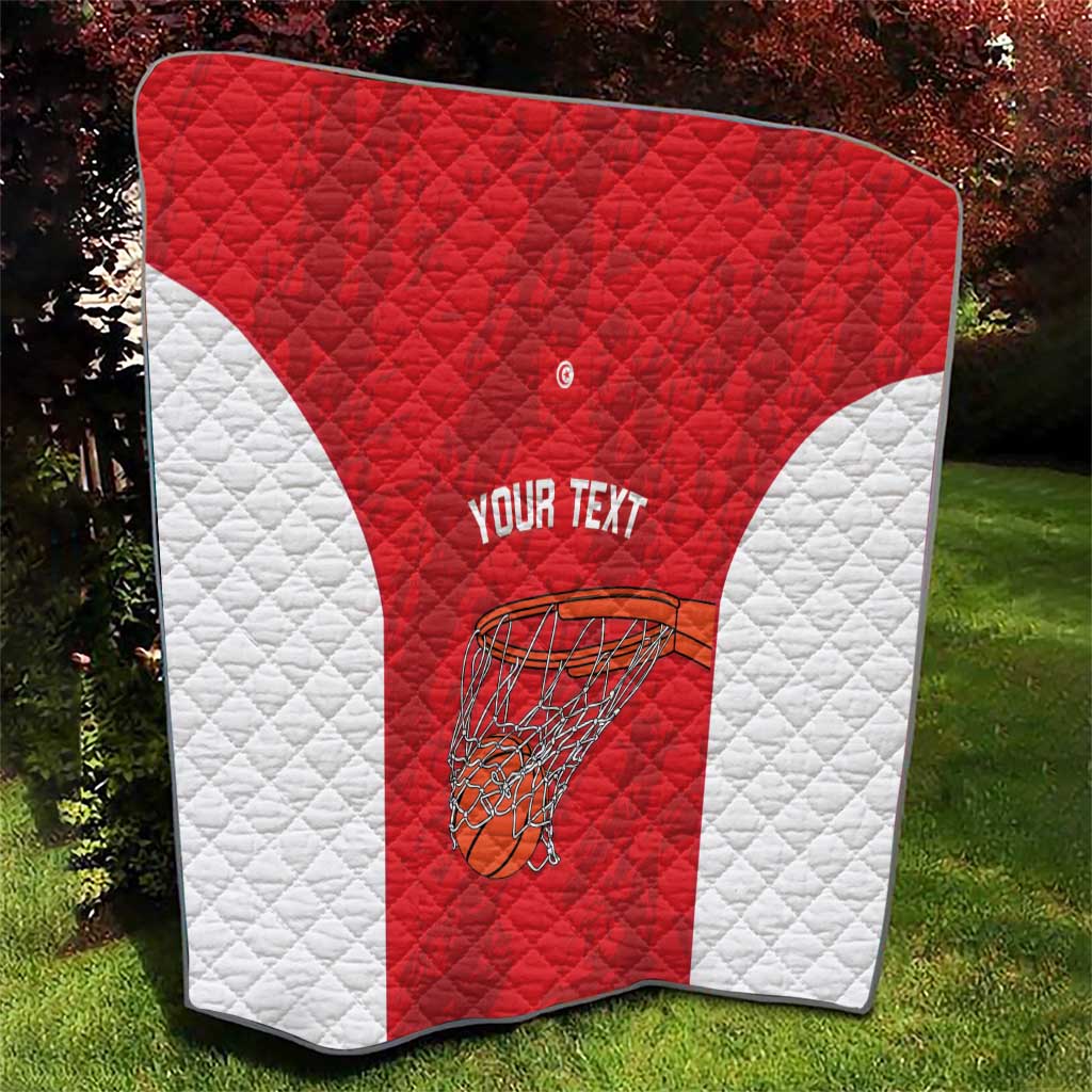 Tunisia Basketball Custom Quilt Go Champions Eagles of Carthage - Wonder Print Shop