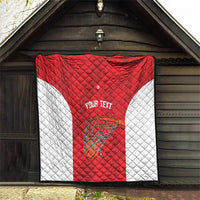 Tunisia Basketball Custom Quilt Go Champions Eagles of Carthage - Wonder Print Shop