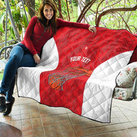 Tunisia Basketball Custom Quilt Go Champions Eagles of Carthage - Wonder Print Shop