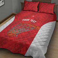 Tunisia Basketball Custom Quilt Bed Set Go Champions Eagles of Carthage - Wonder Print Shop