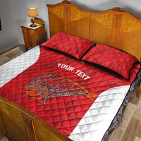 Tunisia Basketball Custom Quilt Bed Set Go Champions Eagles of Carthage - Wonder Print Shop
