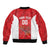 Tunisia Basketball Custom Sleeve Zip Bomber Jacket Go Champions Eagles of Carthage - Wonder Print Shop