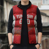 Tunisia Basketball Custom Sleeveless Puffer Jacket Go Champions Eagles of Carthage - Wonder Print Shop