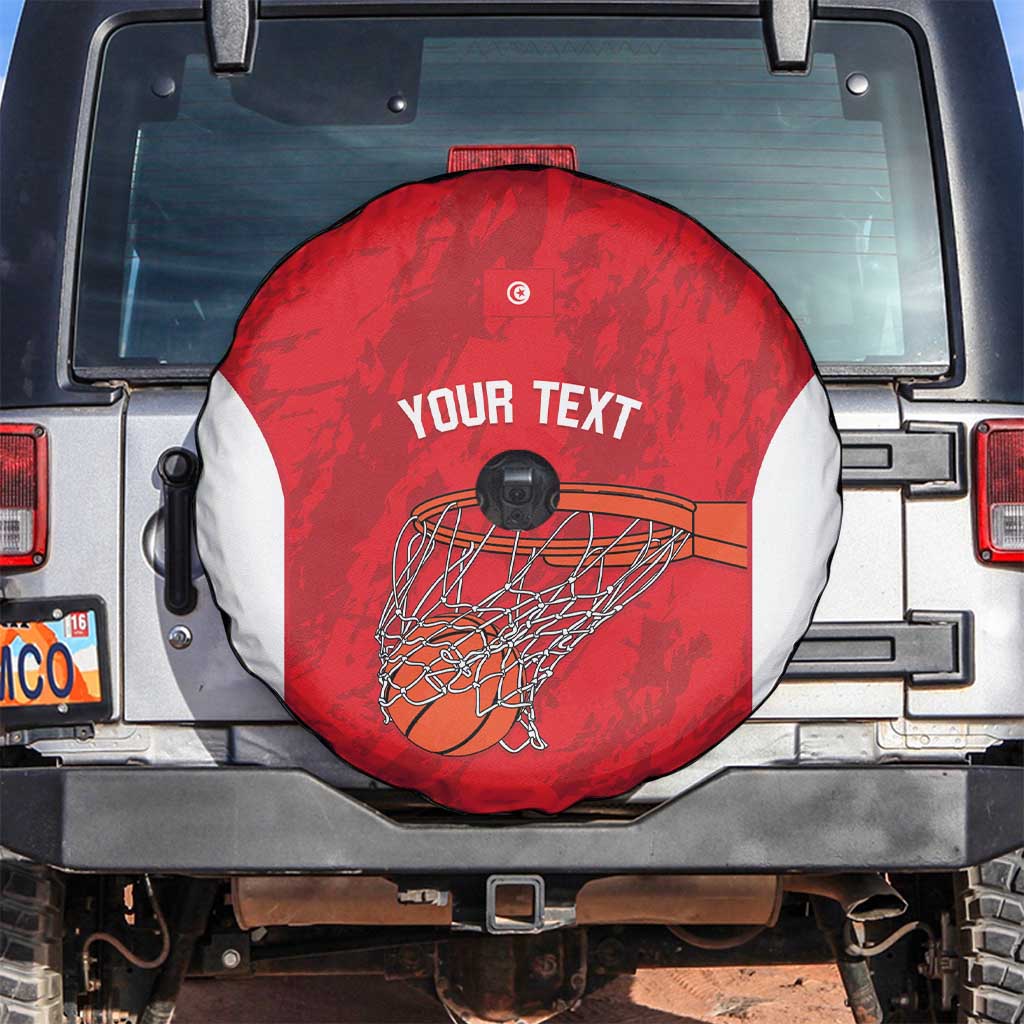 Tunisia Basketball Custom Spare Tire Cover Go Champions Eagles of Carthage - Wonder Print Shop