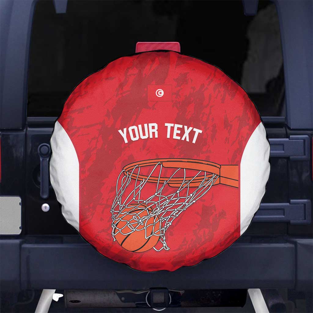 Tunisia Basketball Custom Spare Tire Cover Go Champions Eagles of Carthage - Wonder Print Shop