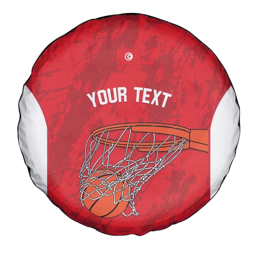 Tunisia Basketball Custom Spare Tire Cover Go Champions Eagles of Carthage - Wonder Print Shop