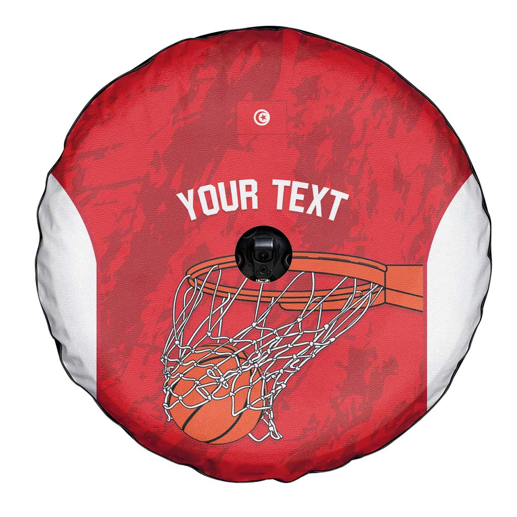 Tunisia Basketball Custom Spare Tire Cover Go Champions Eagles of Carthage - Wonder Print Shop
