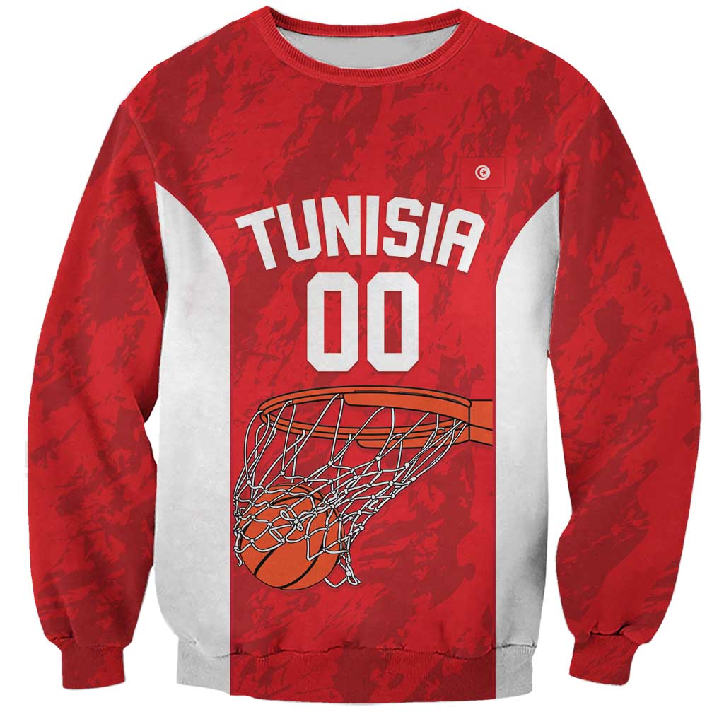 Tunisia Basketball Custom Sweatshirt Go Champions Eagles of Carthage - Wonder Print Shop