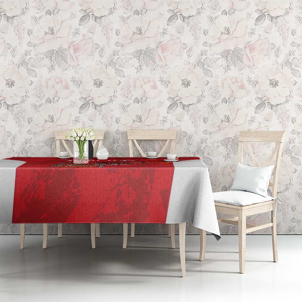 Tunisia Basketball Custom Tablecloth Go Champions Eagles of Carthage - Wonder Print Shop