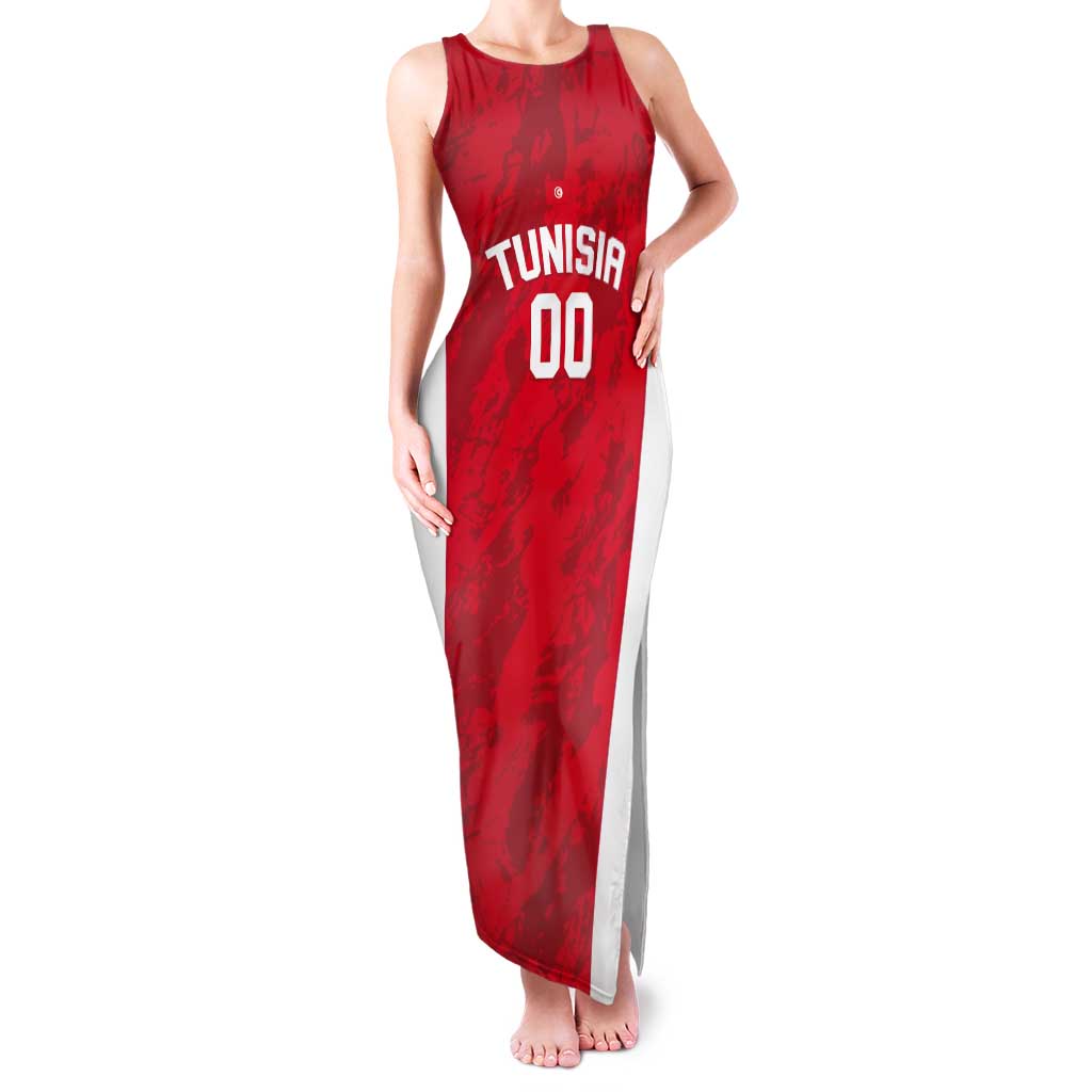 Tunisia Basketball Custom Tank Maxi Dress Go Champions Eagles of Carthage - Wonder Print Shop