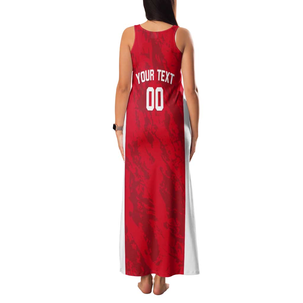 Tunisia Basketball Custom Tank Maxi Dress Go Champions Eagles of Carthage - Wonder Print Shop