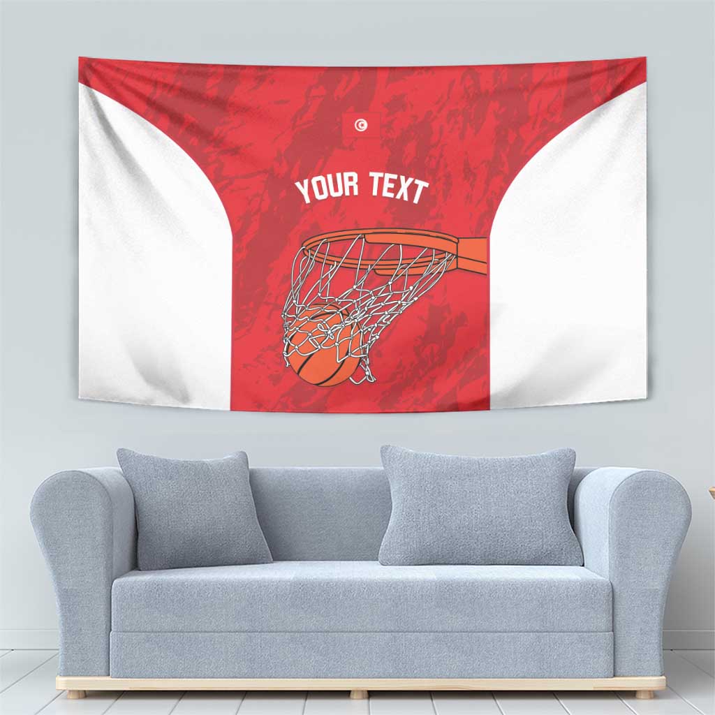 Tunisia Basketball Custom Tapestry Go Champions Eagles of Carthage - Wonder Print Shop