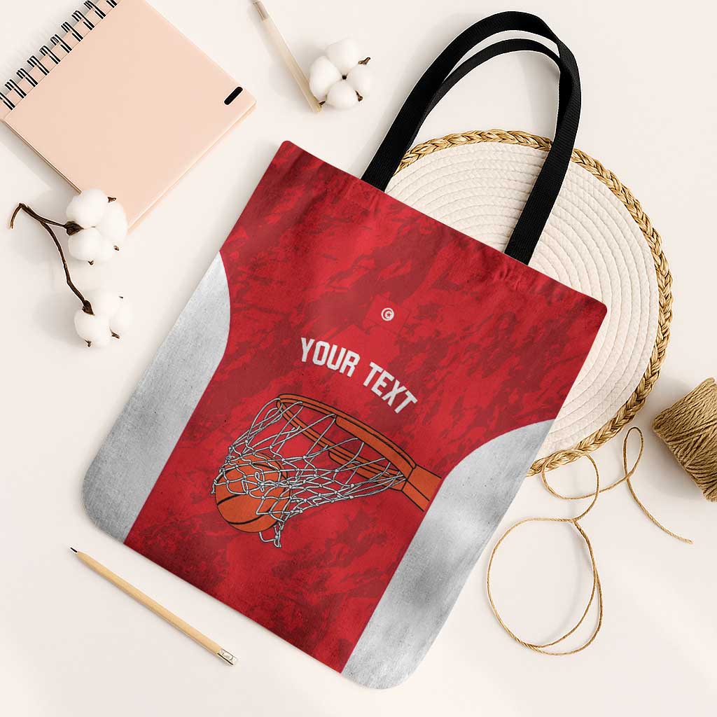 Tunisia Basketball Custom Tote Bag Go Champions Eagles of Carthage - Wonder Print Shop