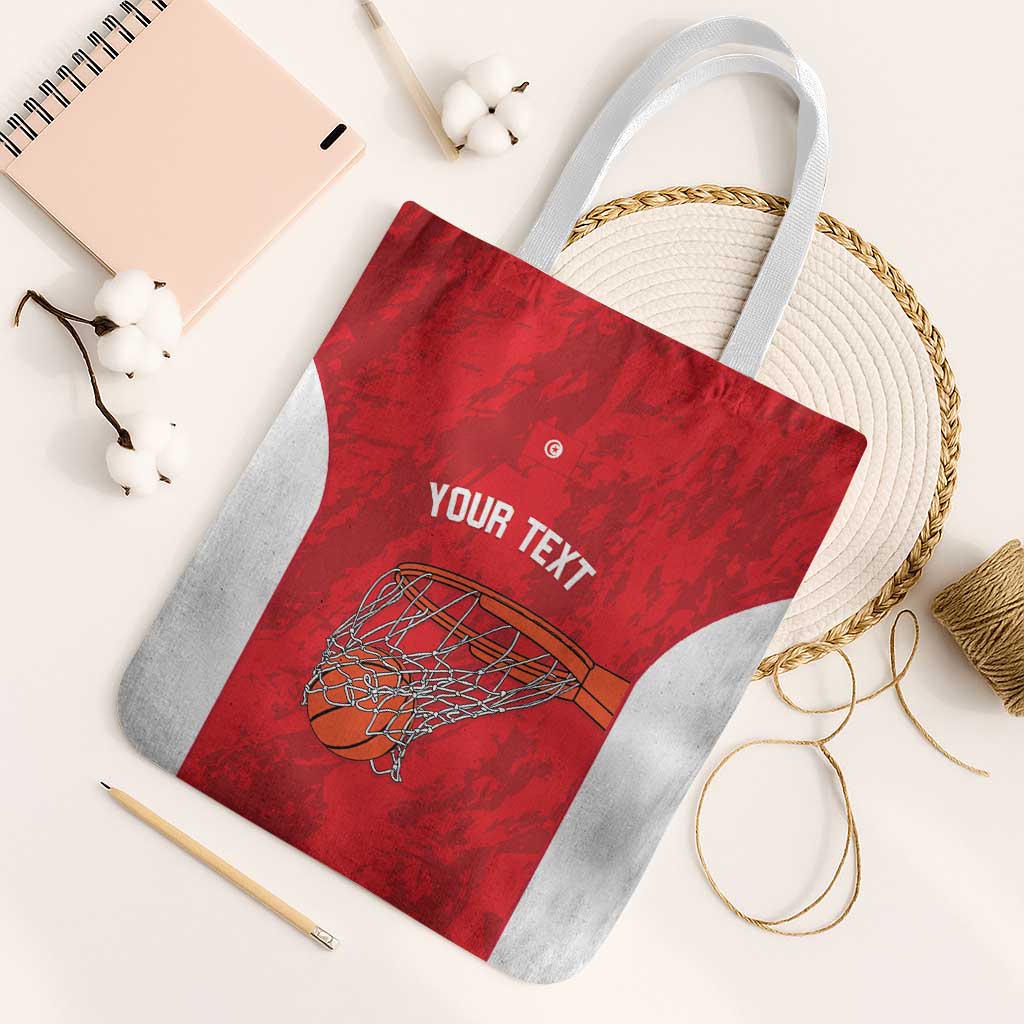 Tunisia Basketball Custom Tote Bag Go Champions Eagles of Carthage - Wonder Print Shop