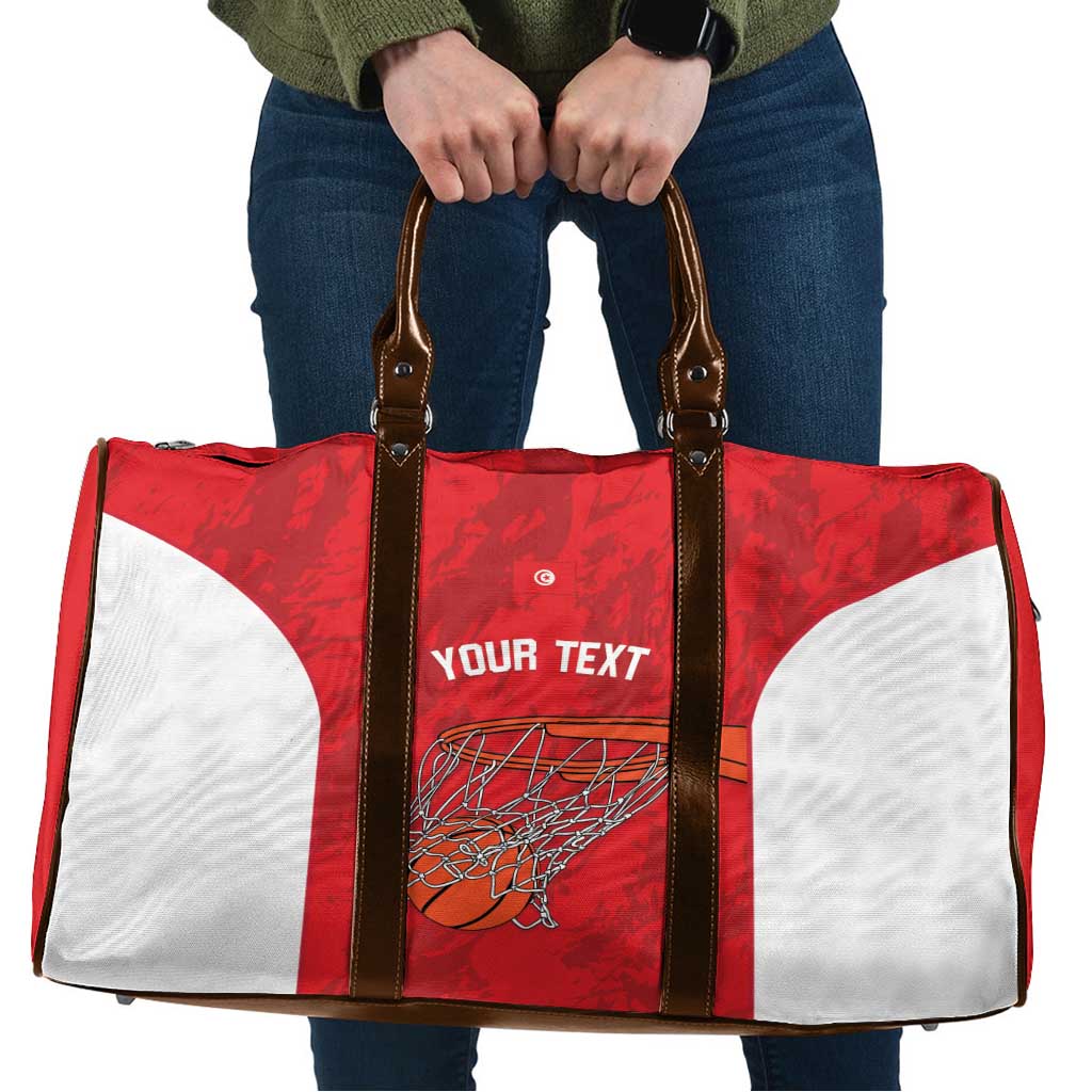 Tunisia Basketball Custom Travel Bag Go Champions Eagles of Carthage - Wonder Print Shop