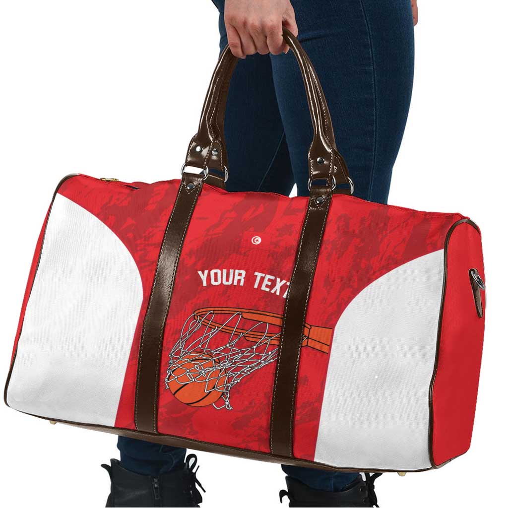 Tunisia Basketball Custom Travel Bag Go Champions Eagles of Carthage - Wonder Print Shop