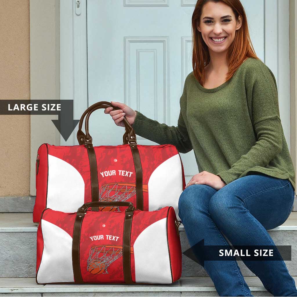 Tunisia Basketball Custom Travel Bag Go Champions Eagles of Carthage - Wonder Print Shop