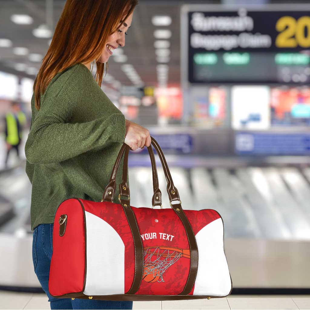 Tunisia Basketball Custom Travel Bag Go Champions Eagles of Carthage - Wonder Print Shop