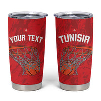 Tunisia Basketball Custom Tumbler Cup Go Champions Eagles of Carthage - Wonder Print Shop