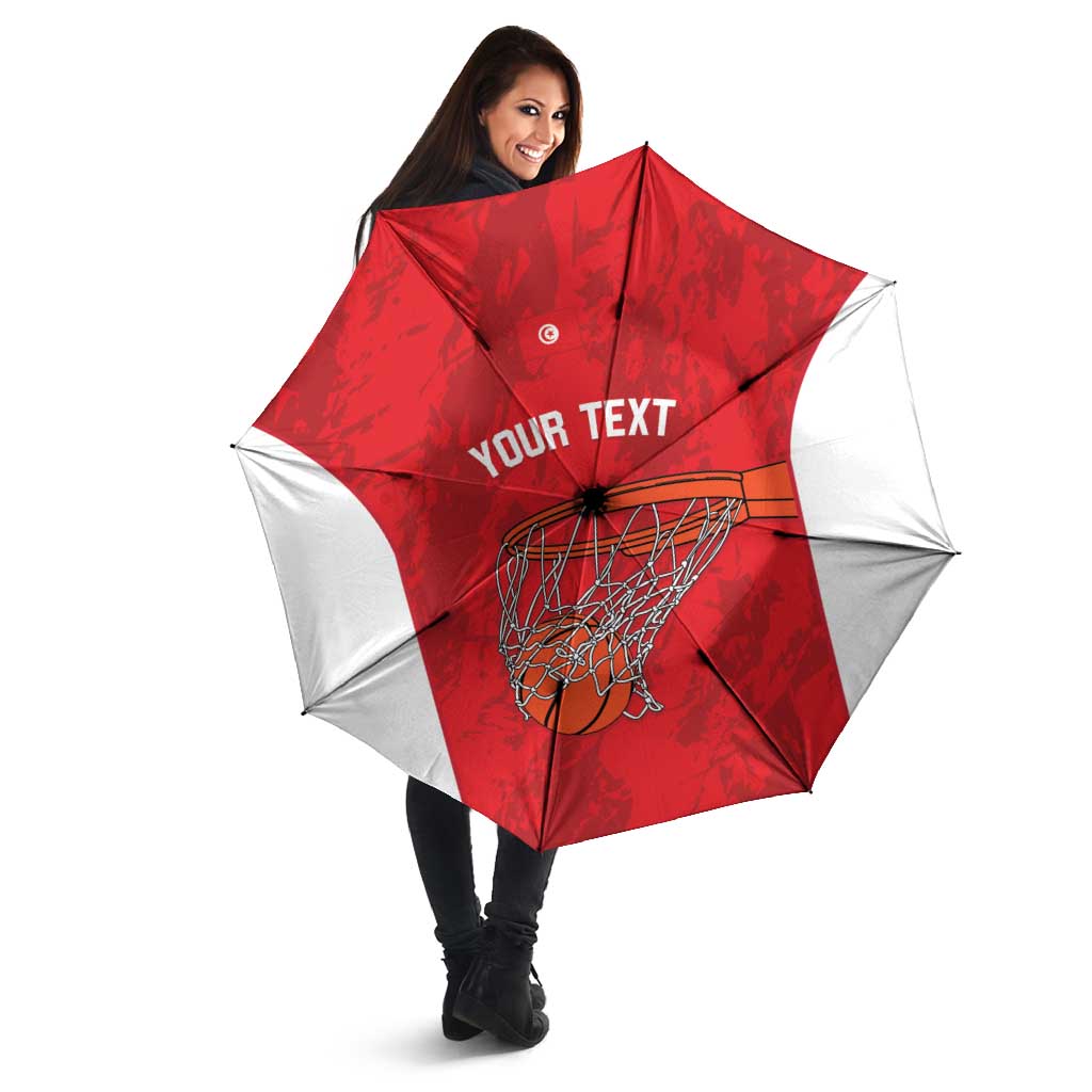 Tunisia Basketball Custom Umbrella Go Champions Eagles of Carthage - Wonder Print Shop