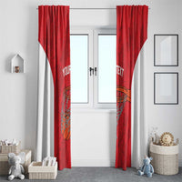 Tunisia Basketball Custom Window Curtain Go Champions Eagles of Carthage - Wonder Print Shop