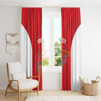 Tunisia Basketball Custom Window Curtain Go Champions Eagles of Carthage - Wonder Print Shop