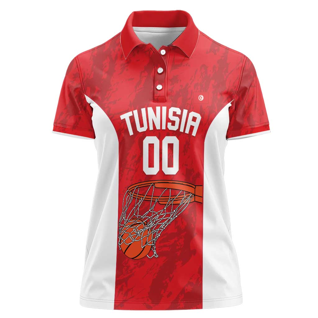 Tunisia Basketball Custom Women Polo Shirt Go Champions Eagles of Carthage - Wonder Print Shop