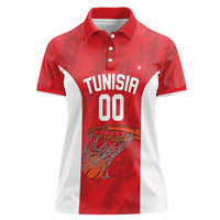 Tunisia Basketball Custom Women Polo Shirt Go Champions Eagles of Carthage - Wonder Print Shop