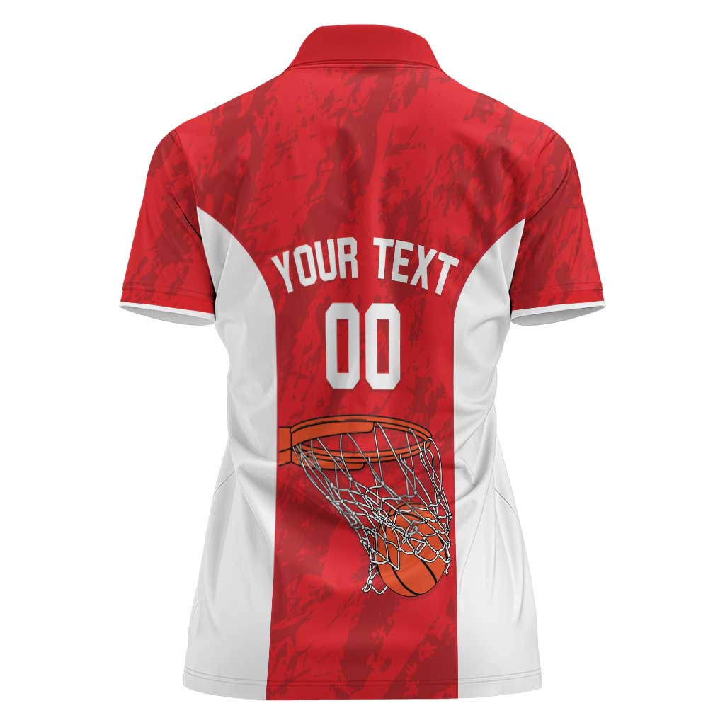 Tunisia Basketball Custom Women Polo Shirt Go Champions Eagles of Carthage - Wonder Print Shop