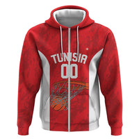 Tunisia Basketball Custom Zip Hoodie Go Champions Eagles of Carthage - Wonder Print Shop