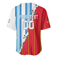 Custom Argentina Spain Football 2026 Baseball Jersey La Albiceleste La Roja Together