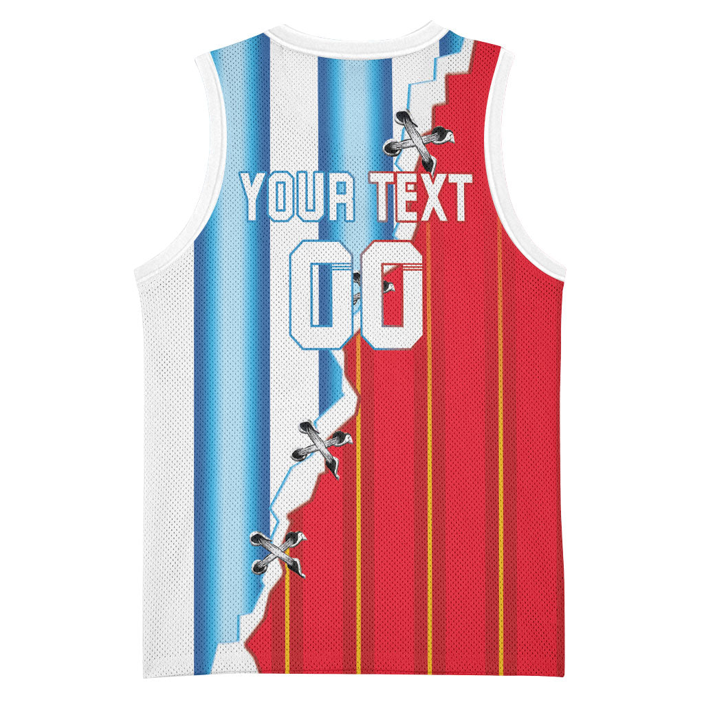 Custom Argentina Spain Football 2026 Basketball Jersey La Albiceleste La Roja Together