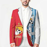 Custom Argentina Spain Football 2026 Blazer La Albiceleste La Roja Together