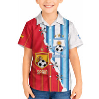 Custom Argentina Spain Football 2026 Hawaiian Shirt La Albiceleste La Roja Together