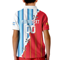 Custom Argentina Spain Football 2026 Kid Polo Shirt La Albiceleste La Roja Together